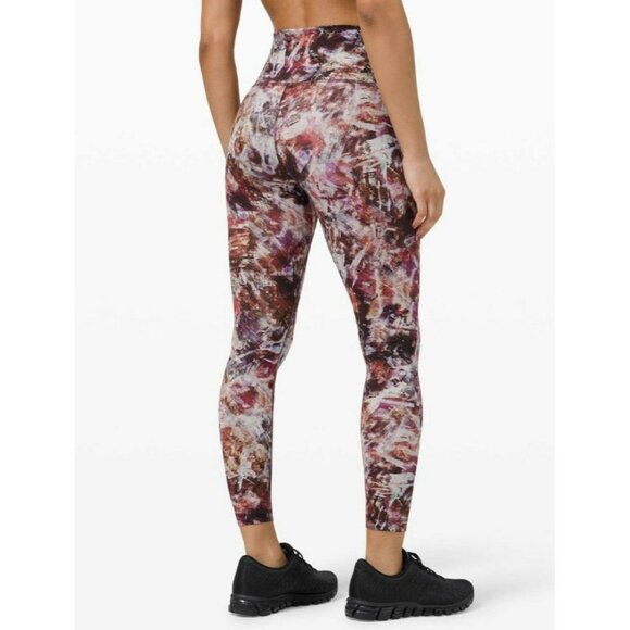 Lululemon Wunder Train High-Rise Tight 25" Urbantricity Multi Size 6 EUC - Picture 1 of 5